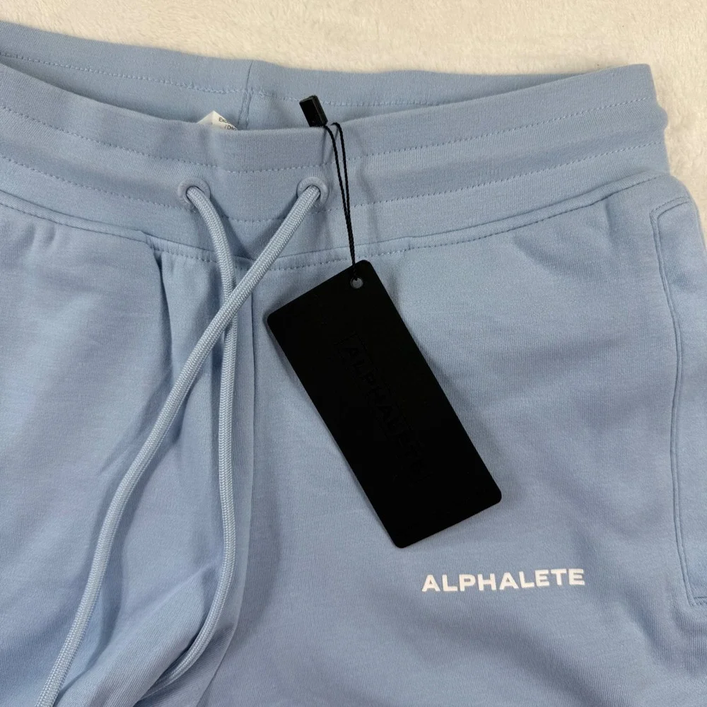 Alphalete‎ Identity Shorts Womens Small Light Blue AL21-1062 Drawstring NWT